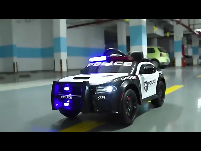 سيارة اطفال كهربائية شرطة 12V بمحركين