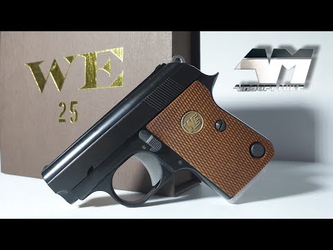 WE CT25 / COLT JUNIOR 25 ACP Gas Blowback / Airsoft Unboxing Review