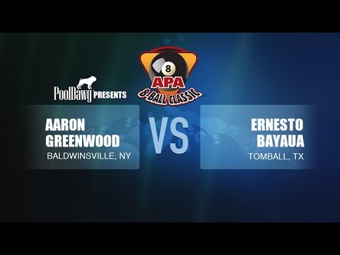 2018 APA 8-Ball Classic Finals - Ernesto Bayaua VS Aaron Greenwood - Purple Tier