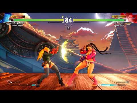 Street Fighter V: Cammy (kikogotskill) Vs Laura (ZenBeoulve) HD
