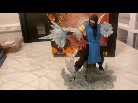 Mortal Kombat Sub Zero Statue Gallery Diorama Diamond Select Toys 1/6 Unboxing Review