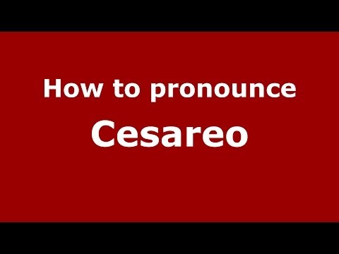 How to pronounce Cesareo (Dominican Republic) - PronounceNames.com