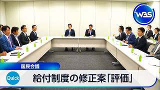 給付制度の修正案「評価」 国民会議【WBS】