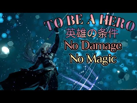 To Be a Hero: Solo Sephiroth (No Damage●No Magic) 英雄の条件: セフィロス ソロ (ノーダメージ●魔法なし)