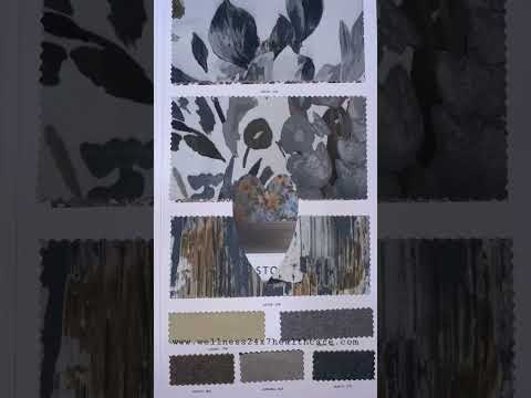 Printed suede sofa fabric