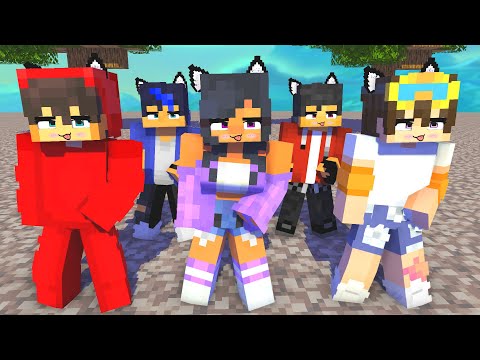 SIMPLE DIMPLE SHUFFLE FIRST MEET APHMAU AARON NEW FRIEND NICO AND CASH -MINECRAFT ANIMATION #shorts