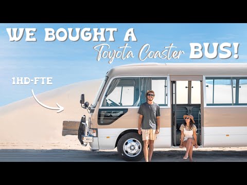 WE BOUGHT A BUS! - EP 1. Welcome to our Japanese import Toyota Coaster.