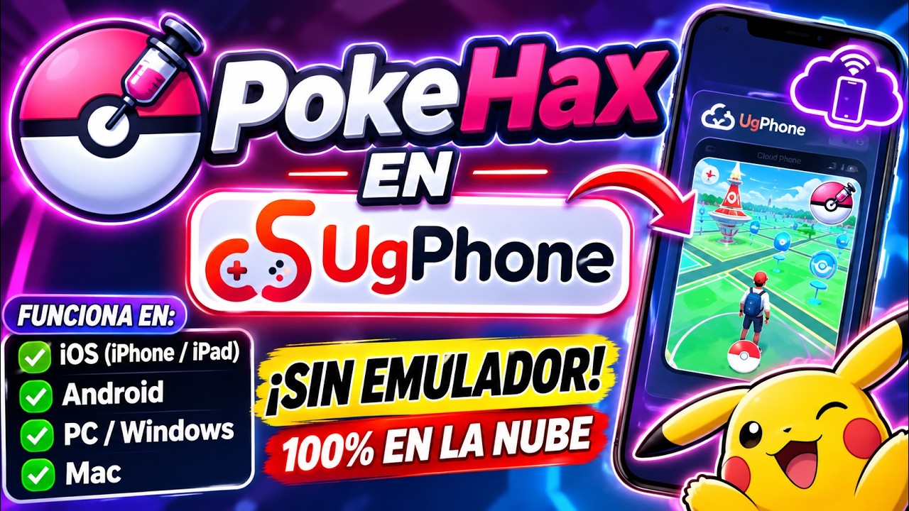 🔥 ¡POKEHAX FUNCIONANDO EN UGPHONE! 🤯 FARMER AUTOMÁTICO | iOS, Android y PC POKEMON GO
