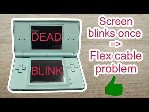 Nintendo DS lite / Screen blinks problem // Treperenje-blinkanje ekrana // 屏幕闪烁问题