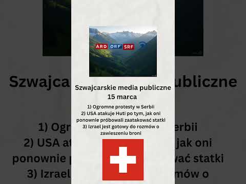 Szwajcarskie media publiczne 15 marca