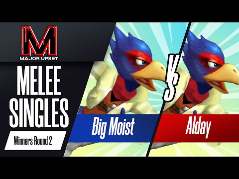 Big Moist (Falco) vs Alday (Falco) - Melee Singles Winners Round 2 - MAJOR UPSET