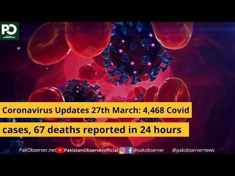 Coronavirus Updates 27th March: 4468 Covid cases, 67 deaths reported in 24 hours | Pakistan Observer