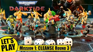 WARHAMMER 40,000 DARKTIDE the Miniatures Game - Mission 1 Round 3 of 3 CLEANSE