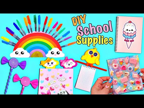 10 DIY AMAZING SCHOOL SUPPLIES IDEAS