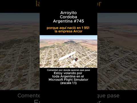 Arroyito, Cordoba desde el Microsoft Flight Simulator #arroyito #cordoba #msfs #joaha45 #argentina