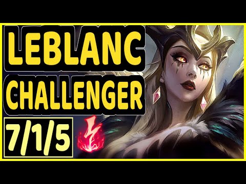 VROW (LEBLANC) - 7/1/5 KDA CHALLENGER GAMEPLAY - EUW