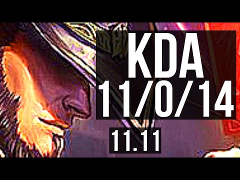 TWISTED FATE vs TEEMO (MID) | 11/0/14, Legendary, 400+ games | KR Master | v11.11