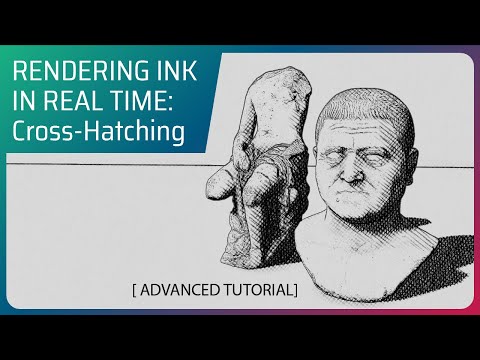 Cross-Hatching material Post Process [UE5, valid for UE4]