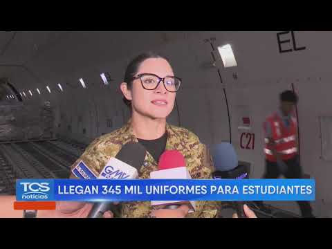 Minister of Education receives shipment of school uniforms | TCS News | El Salvador