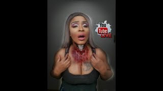 2 PART SERIES: Glam Slashed Throat Fx Makeup || Misty Blu