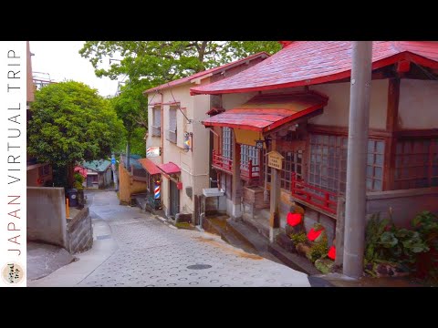 4K Japan Walk - Traditional Cityscape in Atami | Neighborhood Walking Tour in Famous Hot Spring Town