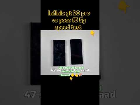 Infinix gt 20 pro vs poco f5 5g speed test #smartphones #trollface #shortvideos