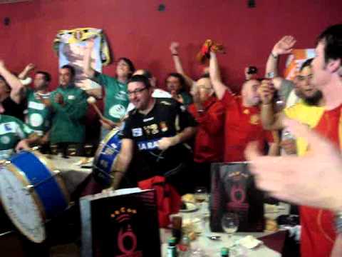 Comida de peñas de la copa del rey de balonmano Antequera 2010