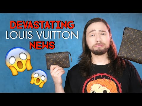 BREAKING NEWS! LOUIS VUITTON discontinues iconic MONOGRAM Poche Toilette