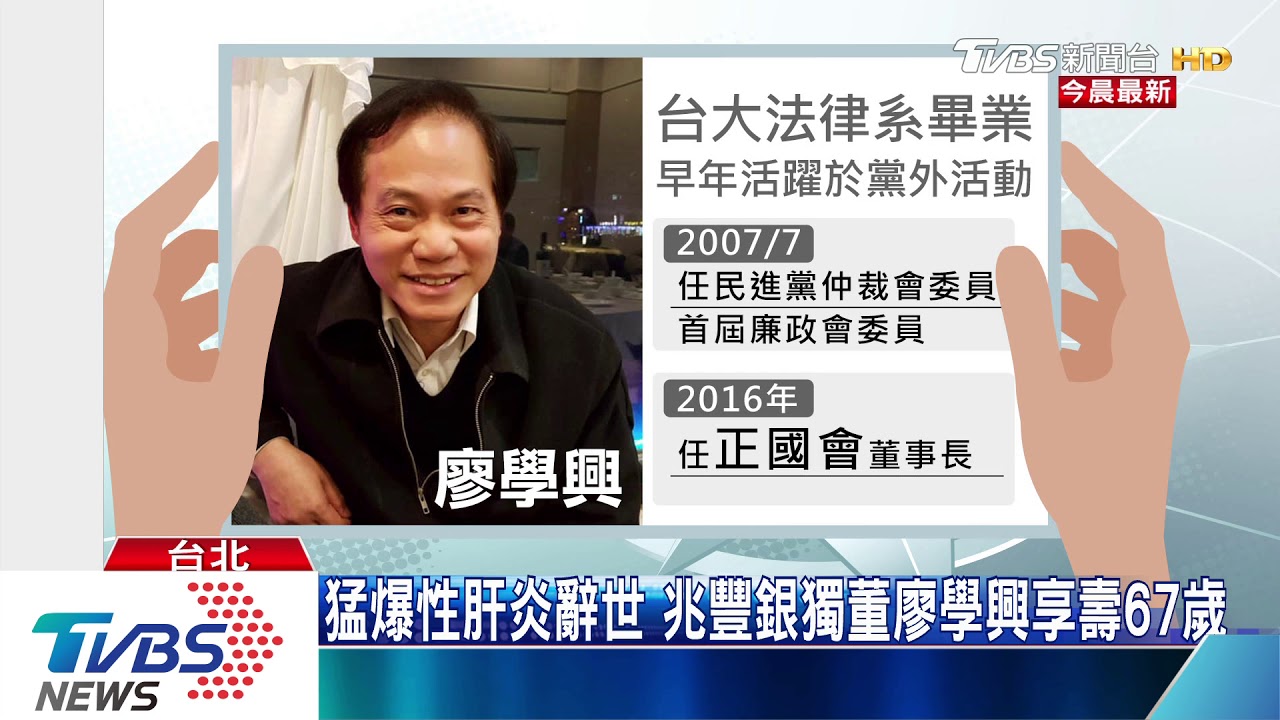 猛爆性肝炎辭世　兆豐銀獨董廖學興享壽67歲