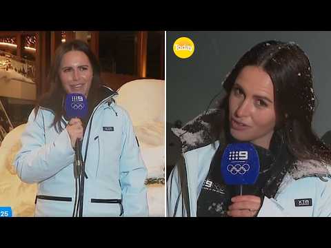 Danika Mason’s Awkward Winter Olympics Live Cross Leaves Viewers Stunned ❄️😳