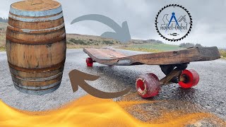 Skateboard aus Weinfass - Das Wingertboard