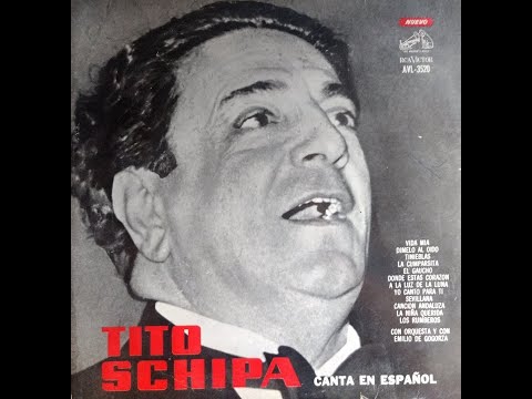 Vinilo Tito Schipa - Canta en Español 1962