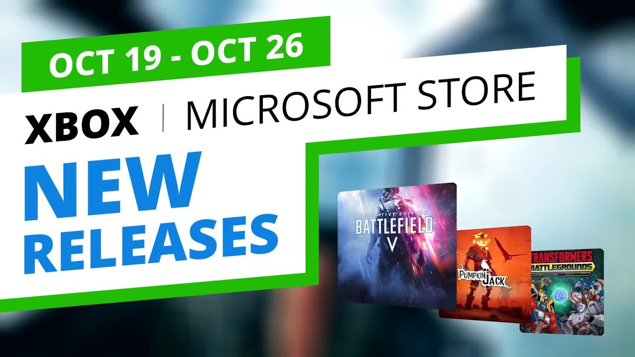 New Xbox Games in the official Microsoft Store, Oct 19 - Oct 26