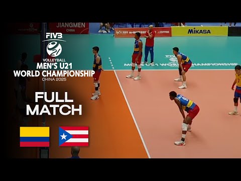 Colombia vs. Puerto RIco - Ranking 21-22 | Men's U21 World Champs 2025 - Full Match