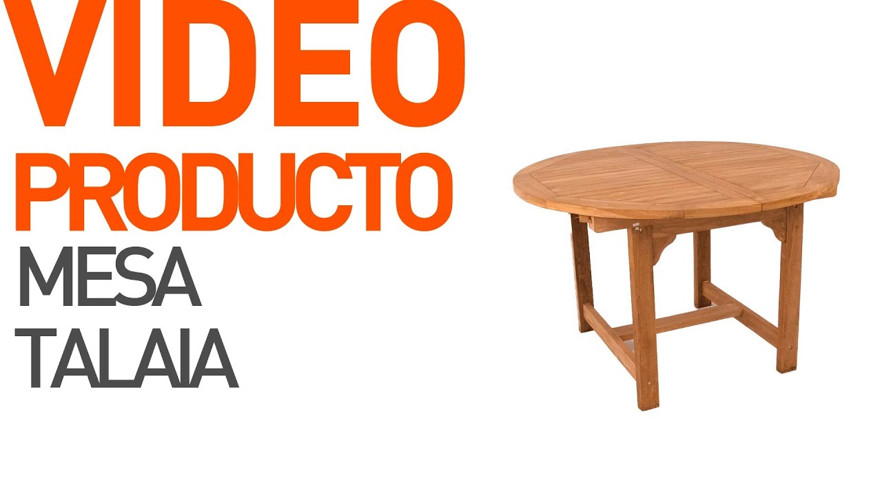 Mesa jardín de madera teca extensible Talaia