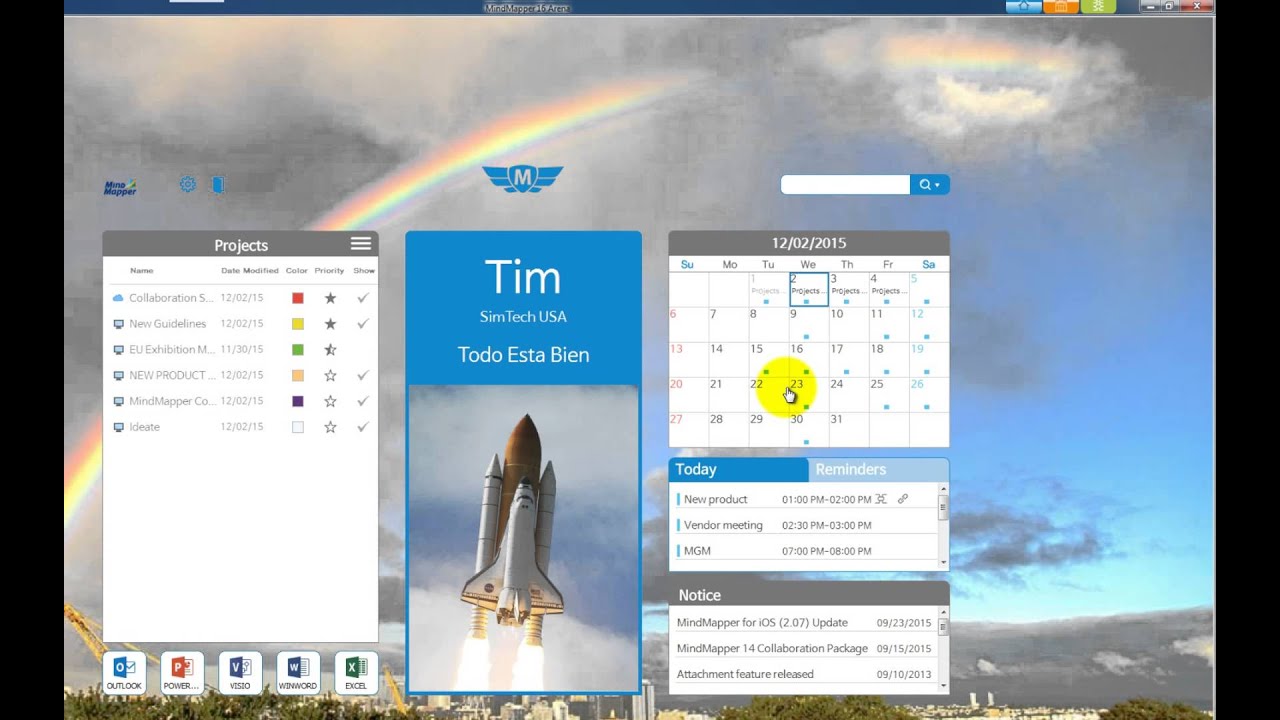 MindMapper Dashboard Overview