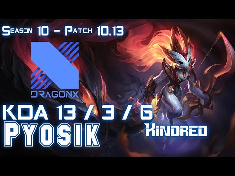 DRX Pyosik KINDRED vs XIN ZHAO Jungle - Patch 10.13 KR Ranked
