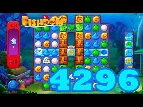 Fishdom Level 4296 HD Walkthrough | 3 - match puzzle | gameplay | android | GameGo Game | IOS
