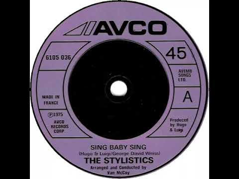 UK New Entry 1975 (103) The Stylistics - Sing Baby Sing