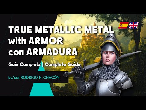 🇺🇸🇬🇧🇪🇸 REALISTIC ARMOR with TRUE METALLIC METAL (TMM) | Armadura Realista TMM por RODRIGO H.CHACON ✨