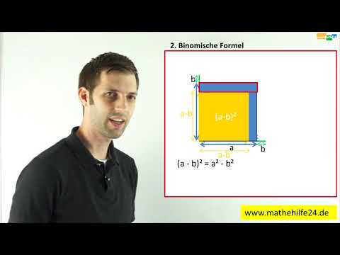 Zweite binomische Formel graphisch dargestellt | Mathematik