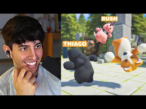 Robleis juega Party Animals con Thiago y Rush 👊