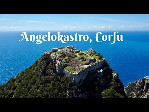 Angelokastro Castle - Corfu, Greece - 4K