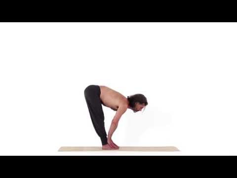 Hand zum Fuss Haltung (stehende Vorwärtsbeuge) - Pada Hasta Asana