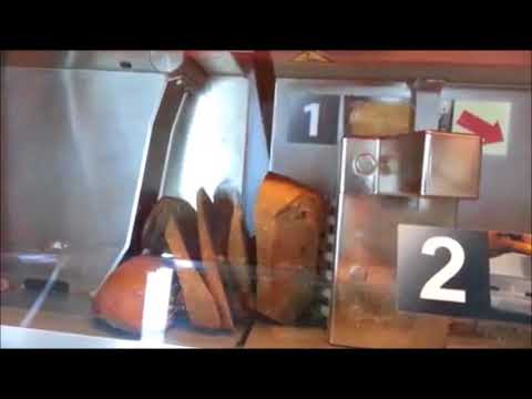 Insane bread slicing machine