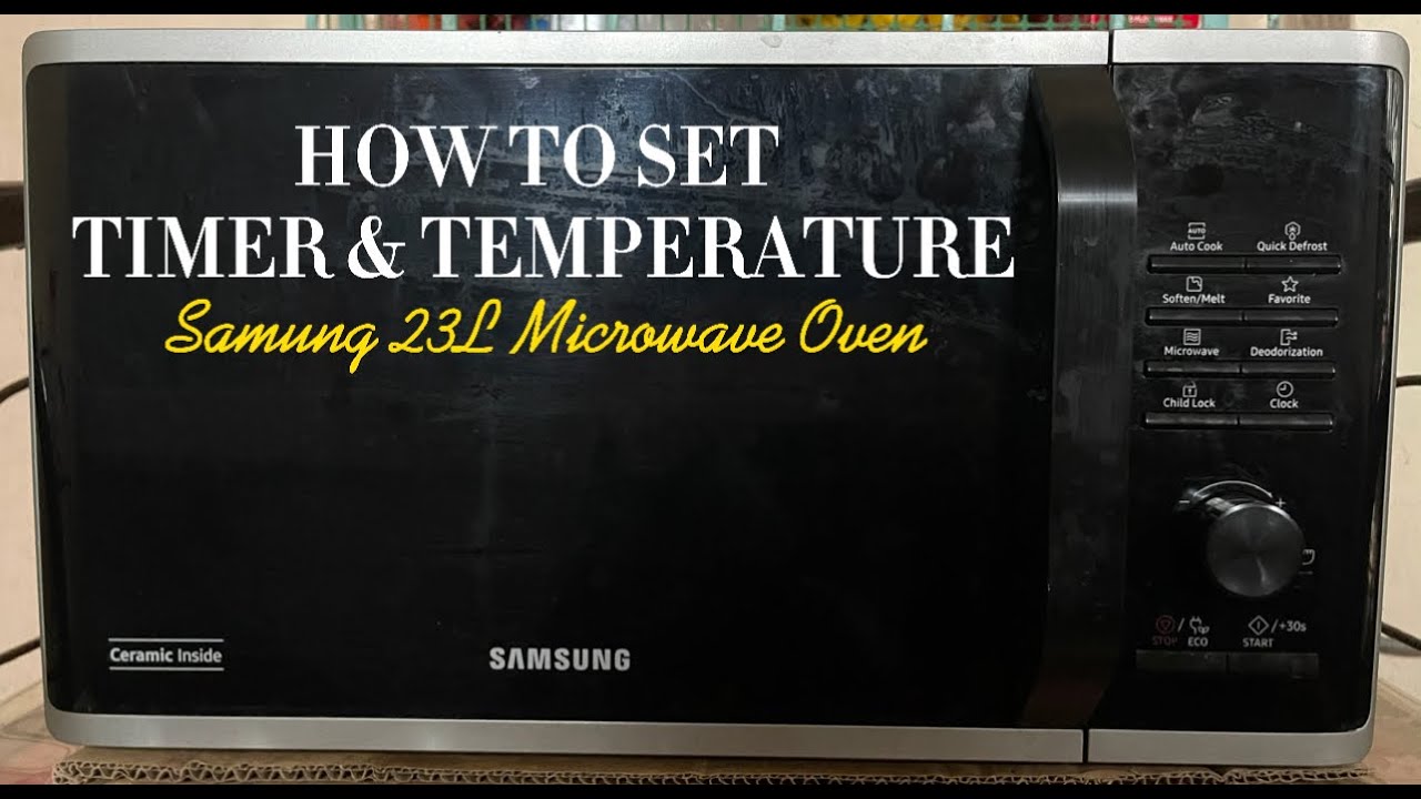 How to heat foods using SAMSUNG 23L Microwave oven (MS23K3515AS)