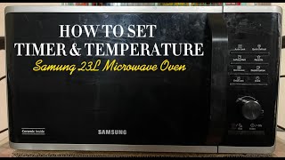 How to Heat Foods Using SAMSUNG 23L Microwave Oven (MS23K3515AS)