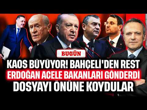 Bah&ccedil;eli'den rest! Erdoğan acele bakanları g&ouml;nderdi. Dosyaları &ouml;n&uuml;ne koydular | BUG&Uuml;N