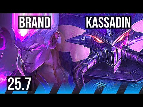 BRAND vs KASSADIN (MID) | 8/2/9 | EUW Diamond | 25.7