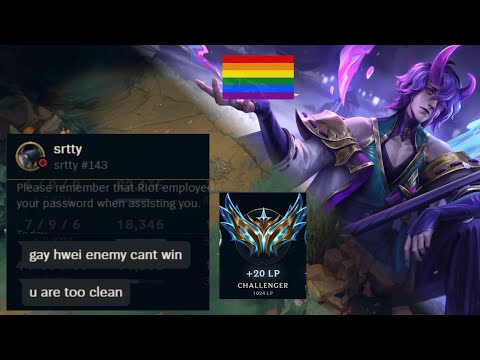 Is Hwei a Gay Only Champ? Putting the age old debate to rest, in a challenger lobby